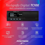 Tacógrafo Digital Original Positron Tc 100 12v/24v Bobina - Imagem 3