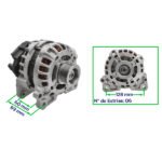 Alternador Vw Fox Gol Up Voyage 90A Valeo 494728 Original - Imagem 4